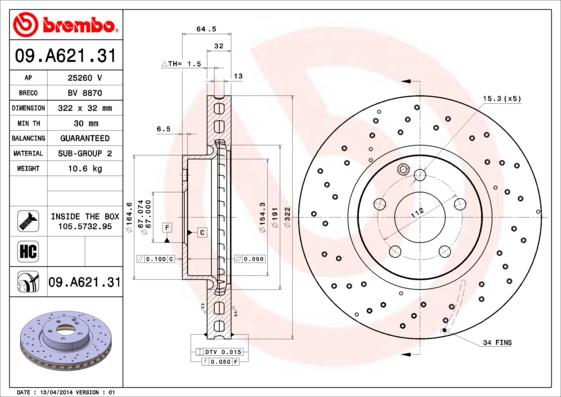 AP 25260 V - Discofreno autozon.pro