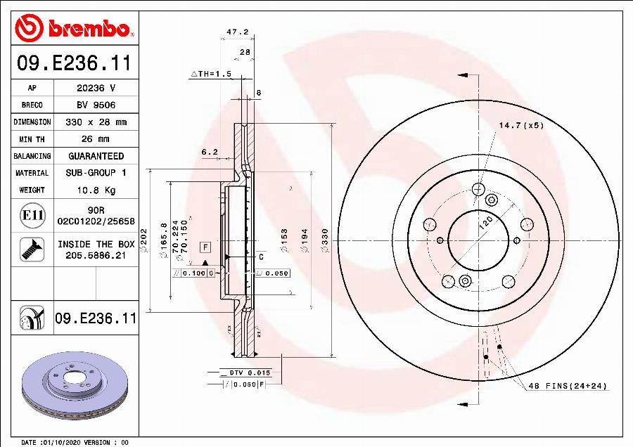 AP 20236 V - Discofreno autozon.pro