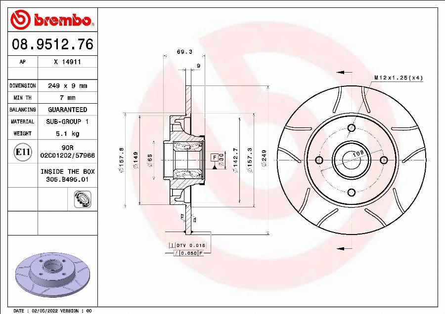 AP X 14911 - Discofreno autozon.pro