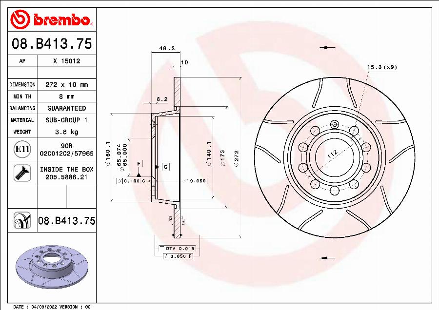 AP X 15012 - Discofreno autozon.pro