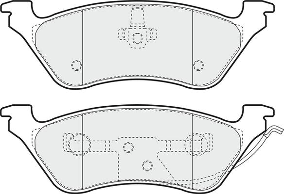 Akebono AN-4425K - Kit pastiglie freno, Freno a disco autozon.pro