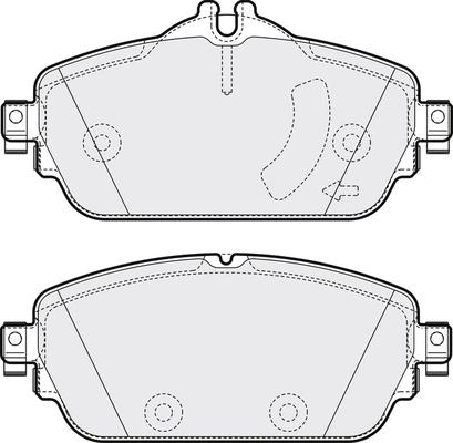 Mercedes-Benz N0084203720 - Kit pastiglie freno, Freno a disco autozon.pro