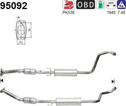 AS 95092 - Catalizzatore autozon.pro