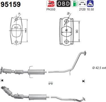 AS 95159 - Catalizzatore autozon.pro