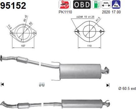 AS 95152 - Catalizzatore autozon.pro