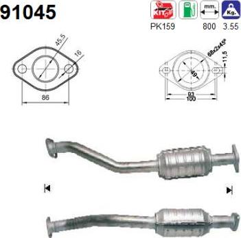 AS 91045 - Catalizzatore autozon.pro