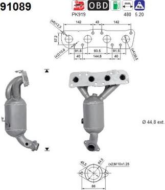 AS 91089 - Catalizzatore autozon.pro