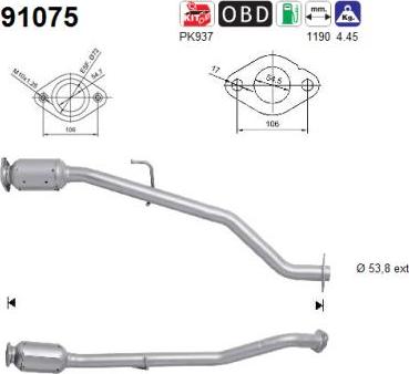 AS 91075 - Catalizzatore autozon.pro