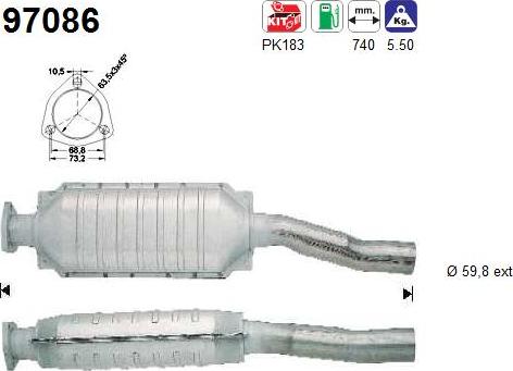 AS 97086 - Catalizzatore autozon.pro