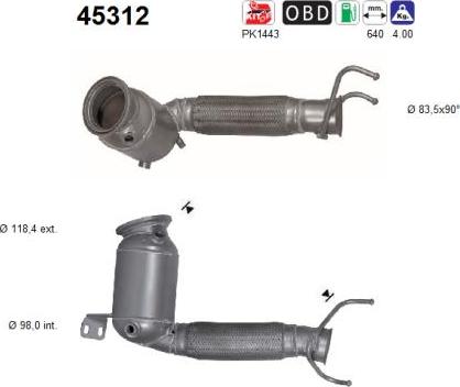 AS 45312 - Catalizzatore autozon.pro