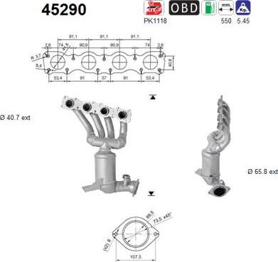 AS 45290 - Catalizzatore autozon.pro