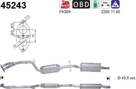 AS 45243 - Catalizzatore autozon.pro