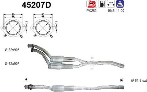 AS 45207D - Catalizzatore autozon.pro