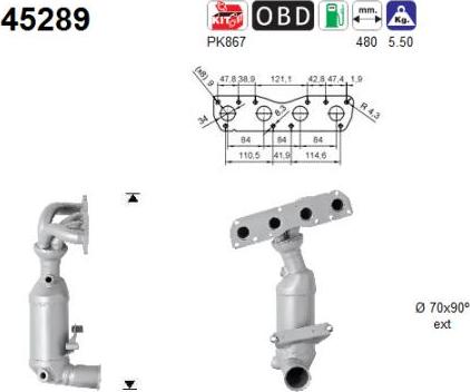 AS 45289 - Catalizzatore autozon.pro