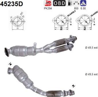 AS 45235D - Catalizzatore autozon.pro