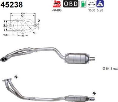 AS 45238 - Catalizzatore autozon.pro