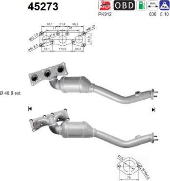 AS 45273 - Catalizzatore autozon.pro