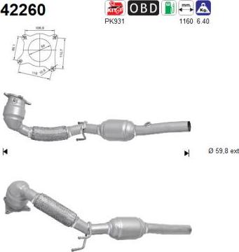 AS 42260 - Catalizzatore autozon.pro