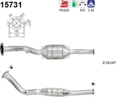 AS 15731 - Catalizzatore autozon.pro