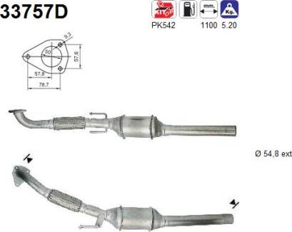 AS 33757D - Catalizzatore autozon.pro