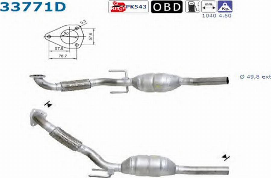 AS 33771D - Catalizzatore autozon.pro