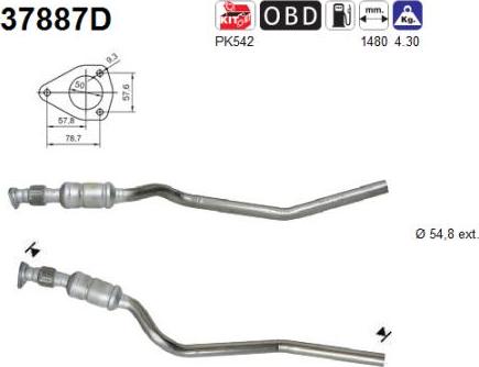 AS 37887D - Catalizzatore autozon.pro