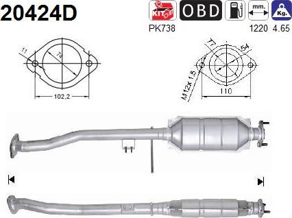 AS 20424D - Catalizzatore autozon.pro