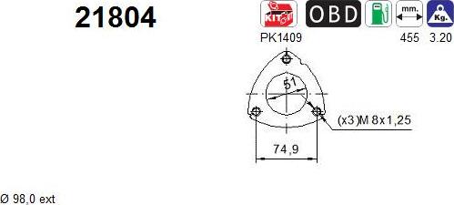 AS 21804 - Catalizzatore autozon.pro