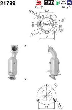 AS 21799 - Catalizzatore autozon.pro