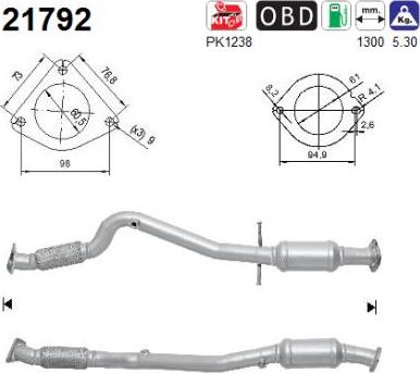 AS 21792 - Catalizzatore autozon.pro