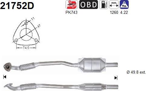 AS 21752D - Catalizzatore autozon.pro