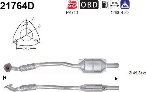 AS 21764D - Catalizzatore autozon.pro