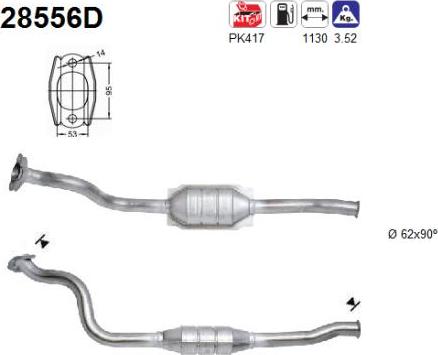 AS 28556D - Catalizzatore autozon.pro