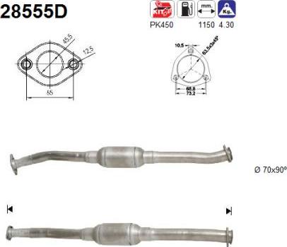 AS 28555D - Catalizzatore autozon.pro