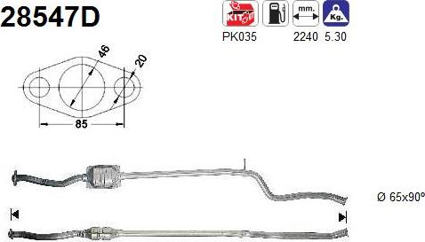 AS 28547D - Catalizzatore autozon.pro