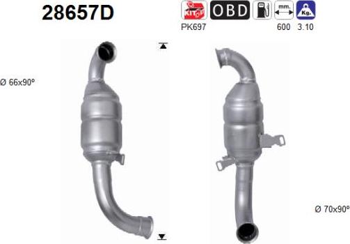 AS 28657D - Catalizzatore autozon.pro