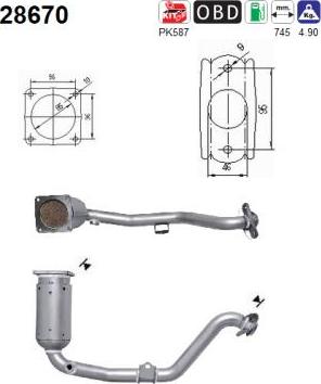 AS 28670 - Catalizzatore autozon.pro