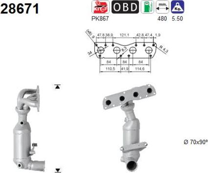 AS 28671 - Catalizzatore autozon.pro