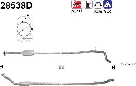 AS 28538D - Catalizzatore autozon.pro