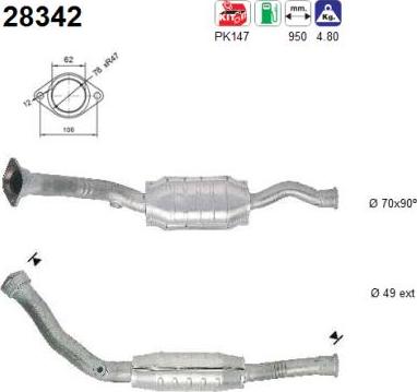 AS 28342 - Catalizzatore autozon.pro