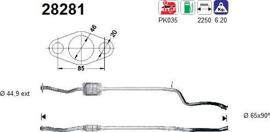 AS 28281 - Catalizzatore autozon.pro