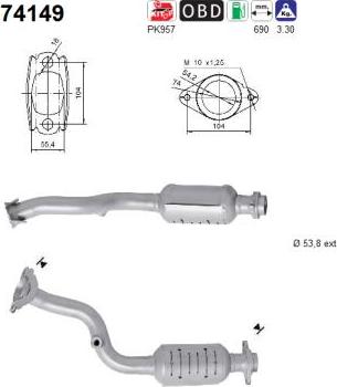 AS 74149 - Catalizzatore autozon.pro