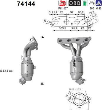 AS 74144 - Catalizzatore autozon.pro