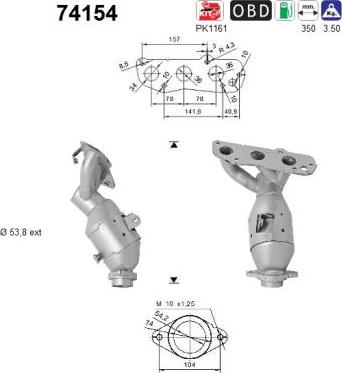 AS 74154 - Catalizzatore autozon.pro