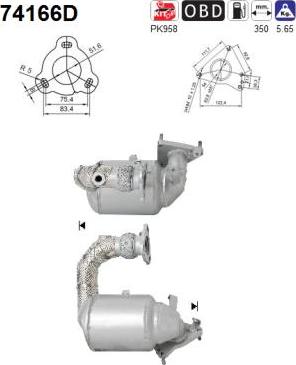 AS 74166D - Catalizzatore autozon.pro