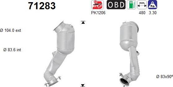 AS 71283 - Catalizzatore autozon.pro