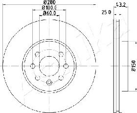 Ashika 60-00-0422 - Discofreno autozon.pro