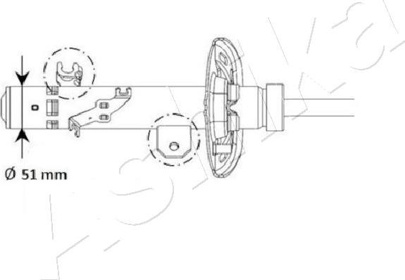 Ashika MA-01130 - Ammortizzatore autozon.pro