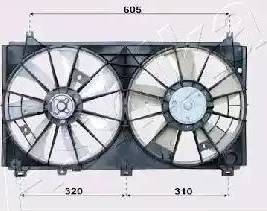 Ashika VNT152503 - Ventola, Raffreddamento motore autozon.pro