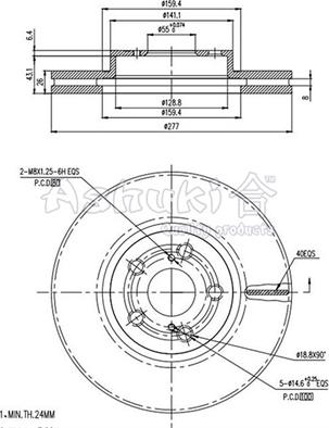 Ashuki 0990-9412 - Discofreno autozon.pro